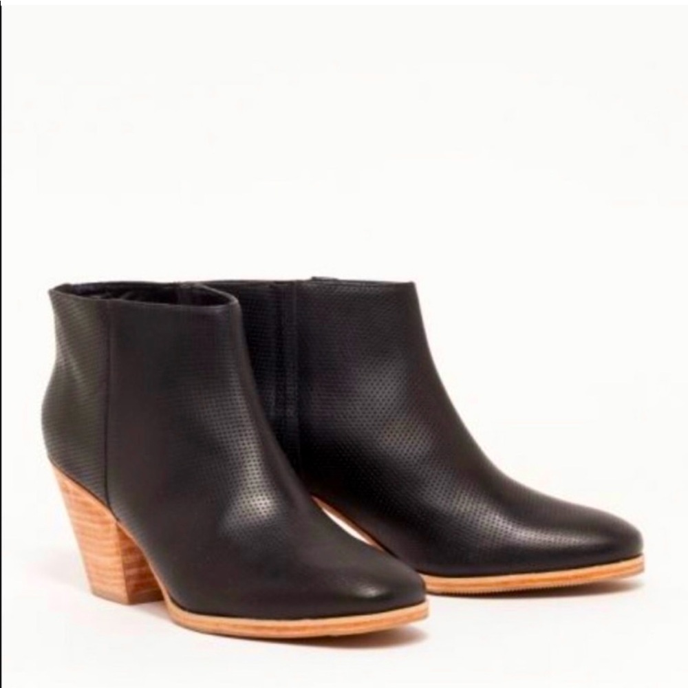 Rachel Comey Mars Leather Perforated Ankle Boots